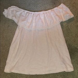 White off the shoulder top